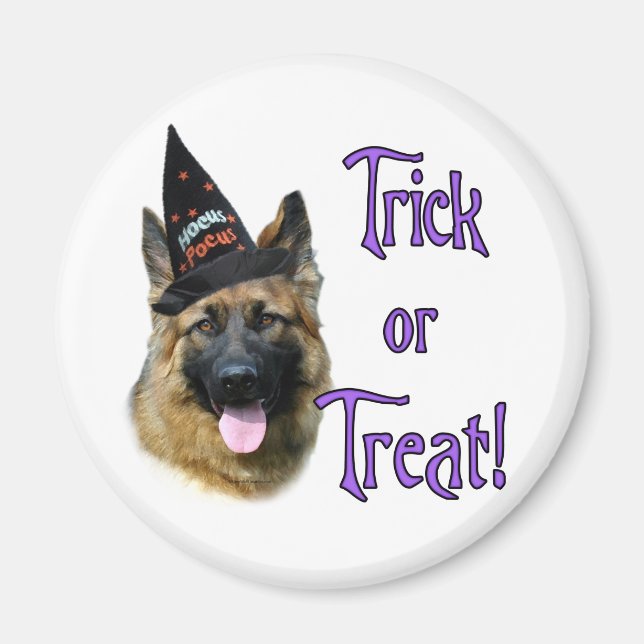 German Shepherd Dog (sable) Trick Magnet (Front)