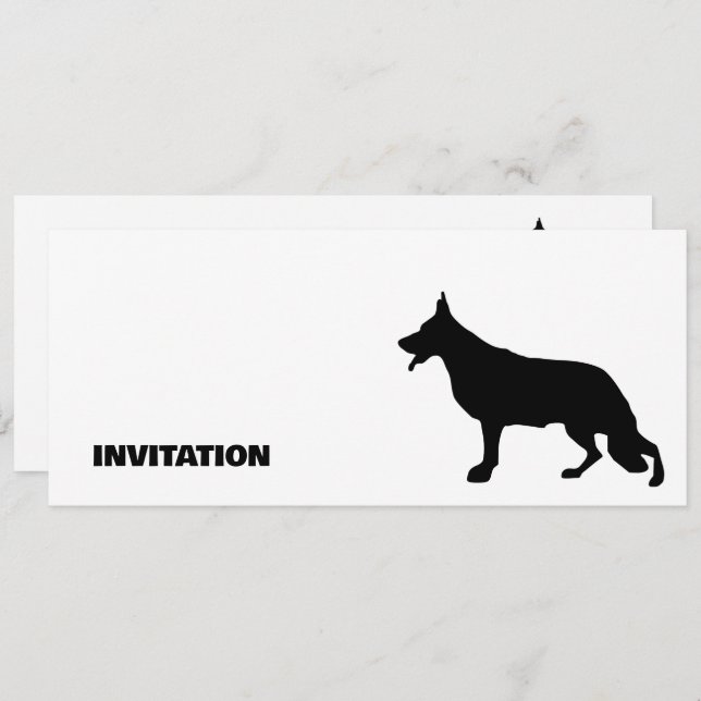 German Shepherd Dog Silhouette pure  (Front/Back)