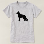 German Shepherd Dog Silhouette T-Shirt<br><div class="desc">GSD Lover's Tee</div>