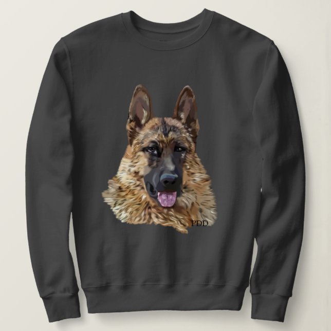 German Shepherd Dog Sweatshirt (Design Front)