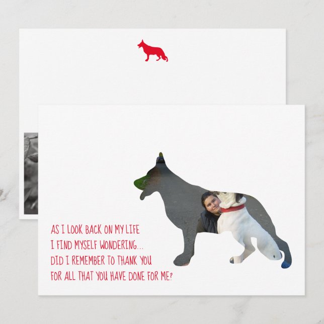 German Shepherd dog template (Front/Back)