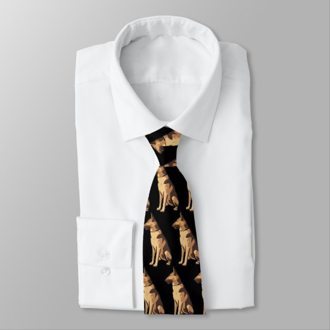 German Shepherd Dog Tie (Tied)