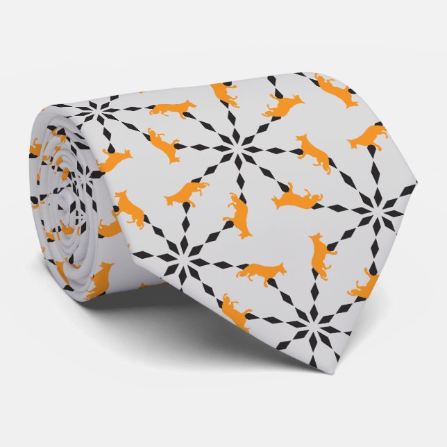 German Shepherd Dog Tie (Rolled)