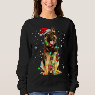 German Shepherd Dog Tree Christmas Sweater Xmas Do