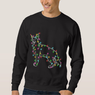 German Shepherd Dog Tree Christmas Sweater Xmas Do