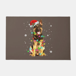German Shepherd Dog Tree Christmas Sweater Xmas Do Doormat
