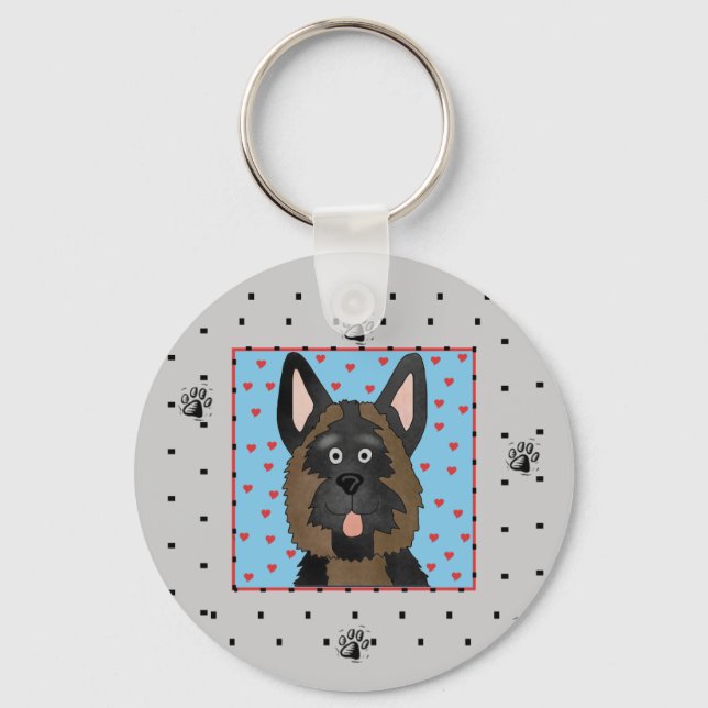 German Shepherd Dog Tshirts and Gifts Key Ring (Front)