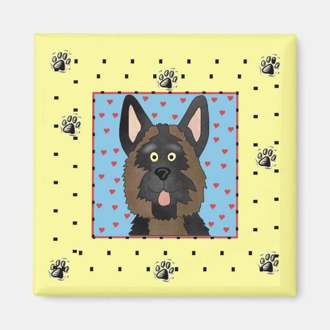 German Shepherd Dog Tshirts and Gifts Magnet (Front)