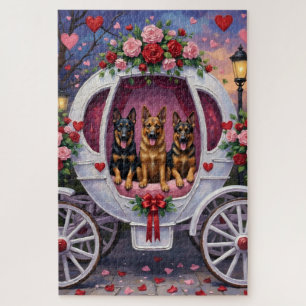 German Shepherd Dog Valentine's Day  Jigsaw Puzzle