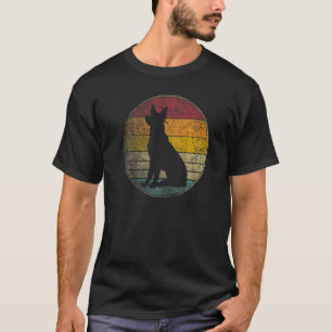 German Shepherd Dog Vintage Distressed Retro 70s 8 T-Shirt
