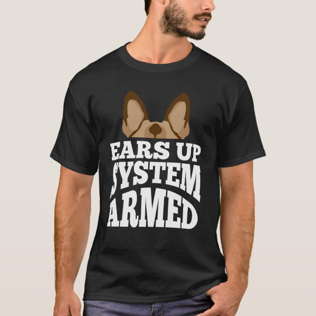 German Shepherd Dog Watchdog Home Security System T-Shirt (Front)