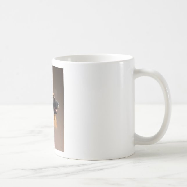 German Shepherd Dog Watercolor Art Portrait Coffee Mug (Right)