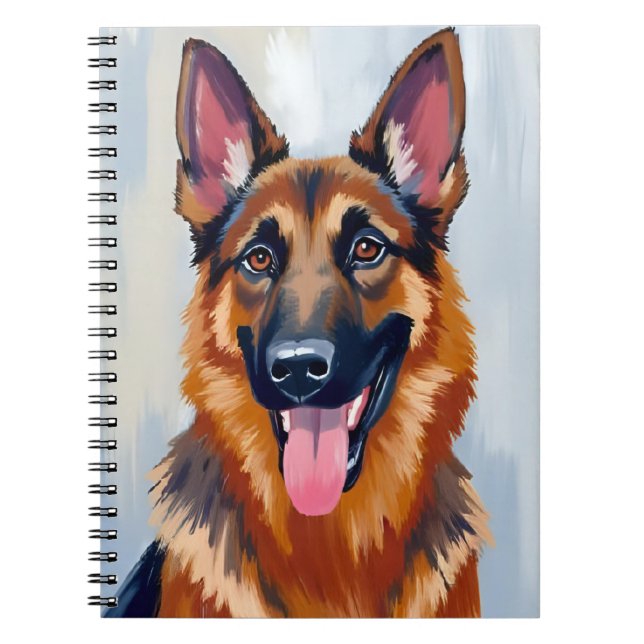 German Shepherd | Dog Watercolor Pet  Notebook (Front)