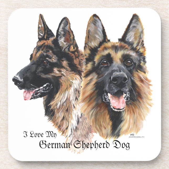 German Shepherd Dogs Coaster (Front)
