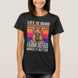 German Shepherd Dogs Makes Your Life Good Vintage T-Shirt
