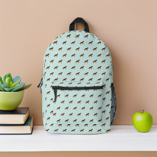 German Shepherd Dogs Pattern Personalised Printed Backpack