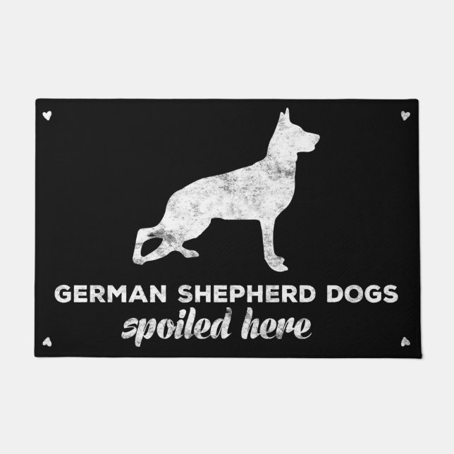 German Shepherd Dogs Spoiled Here Doormat (Front)