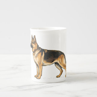 German Shepherd Double-Sided Throw Pillow Bone China Mug