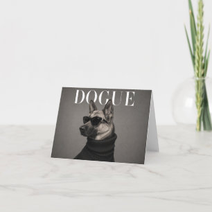 German Shepherd Editorial Portrait Dog Thank You C Card