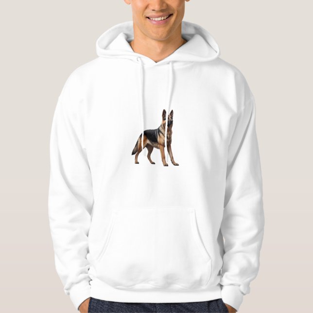 German Shepherd Elegant Breed Hoodie (Front)