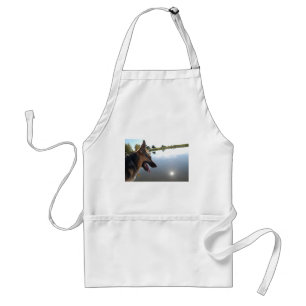 German Shepherd/Enjoying the View Standard Apron