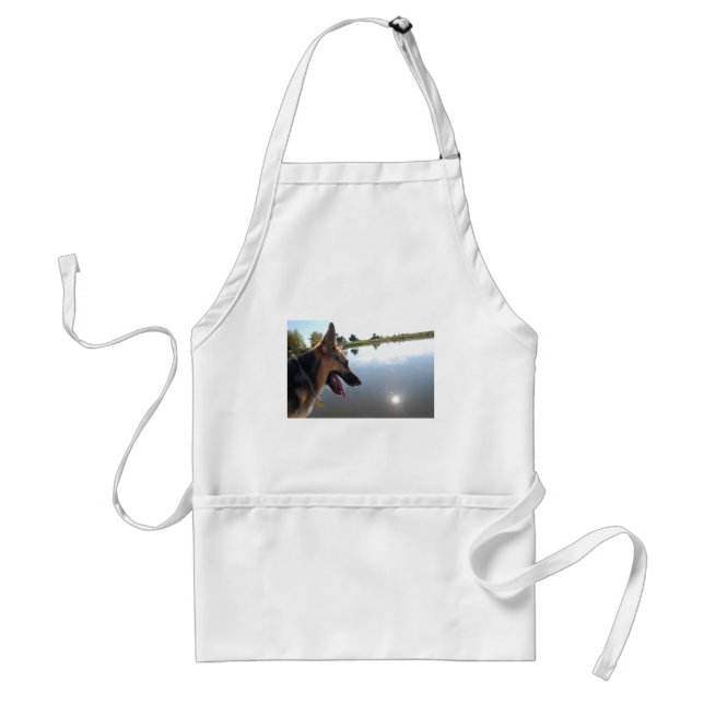 German Shepherd/Enjoying the View Standard Apron (Front)