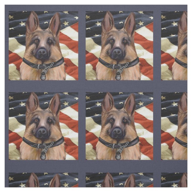 GERMAN SHEPHERD FABRIC (Swatch)