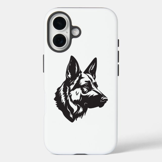 German Shepherd Face iPhone Case (Back)
