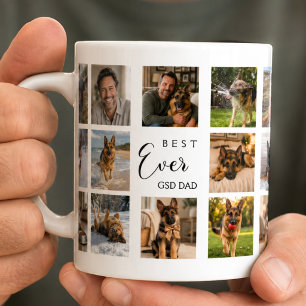 German Shepherd Father dog dad photo collage Coffee Mug