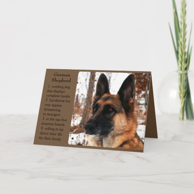 German Shepherd Father's Day Card (Front)