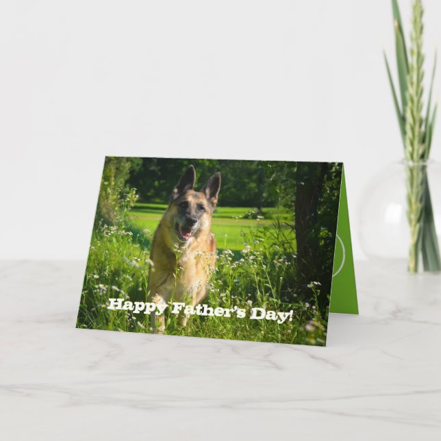 German Shepherd Father's Day Card (Front)