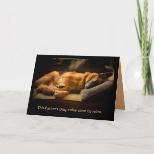 German Shepherd Father's Day Card