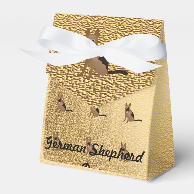 German Shepherd Favour Box (Front Side)