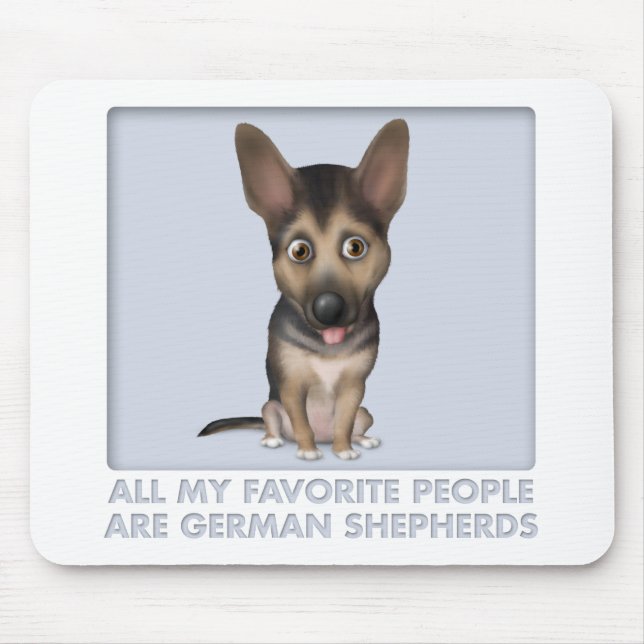 German Shepherd Favourite Mouse Pad (Front)