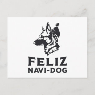 German Shepherd Feliz Navi-Dog Dogs Animal Vintage Postcard