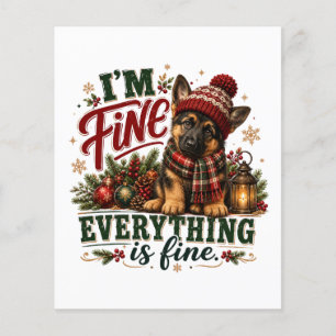 German Shepherd Fine Everything Is Fine Flyer