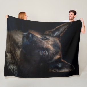German Shepherd Fleece Blanket