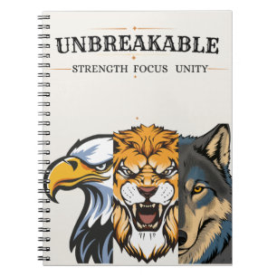 German Shepherd Focus Unity Inspirational Notebook