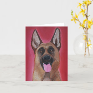 German Shepherd Folded Greeting Card