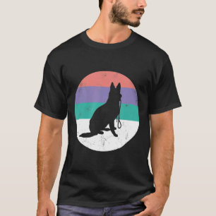 German Shepherd  For Women Amp Girls Retro Cute T-Shirt