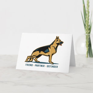 German Shepherd Friend Card