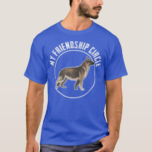 German Shepherd Friendship Circle Funny Dog Owner T-Shirt
