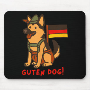German Shepherd Funny Beer Festival Guten Dog  Mouse Pad