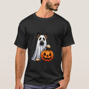 German Shepherd Ghost Pumpkin Halloween Fall Costu T-Shirt