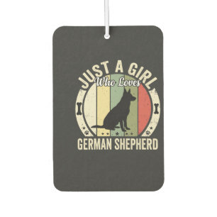 German Shepherd Girl Dog Lover Design (2)_1 Car Air Freshener