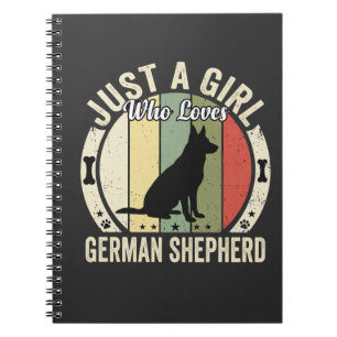 German Shepherd Girl Dog Lover Design (2)_1 Notebook