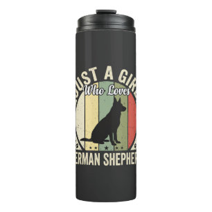 German Shepherd Girl Dog Lover Design (2)_1 Thermal Tumbler