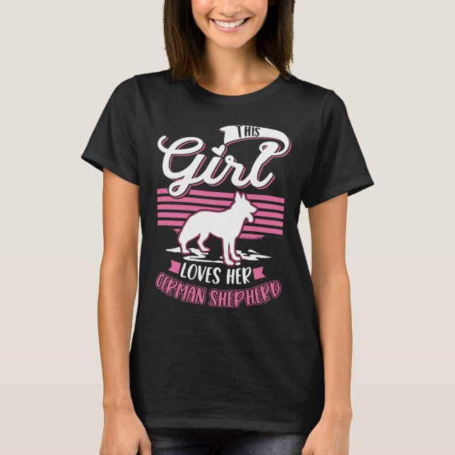 German Shepherd Girl German Shepherd  1 T-Shirt (Front)