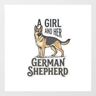 German Shepherd Girl Shirt Vintage Dog Lover Desig