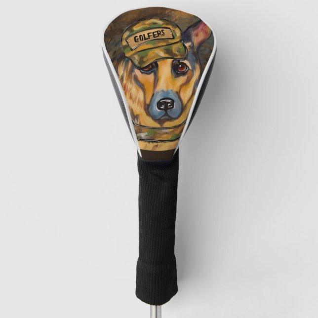 German Shepherd        Golf Head Cover (Front)